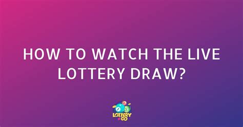 Watch Lotto Draw .
